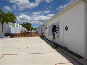 La zona del Patio Infantil de Muixara