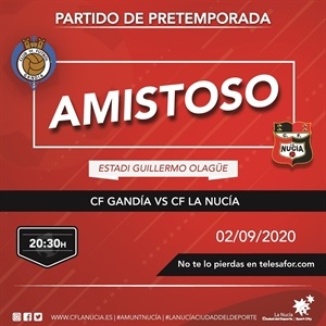 Cartel del encuentro amistoso de esta tarde que se podrá ver por streaming