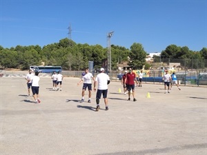 Los jugadores realizaron un intenso entrenamiento