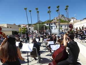 El concierto de la OJPA se celebró en la plaça dels Músics