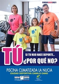 La Nucia Cartel deportes Campaña Tu hijo hace deporte 2020