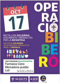 La Nucía cartel scouts recogida solidaria 2020