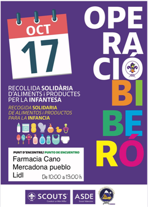 Esta "Operació Biberó" del Grup Scouts para la recogida solidaria de alimentos y productos para la infancia será mañana sábado