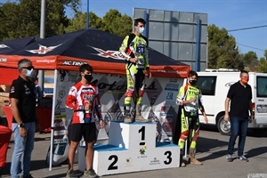 Podium en TR1 con Joan López en los más alto, 2º Carlso Palma y 3º Alejandro Climent