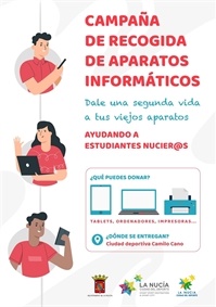 La Nucia Cartel Campaña Donación Aparatos Electricos 2020