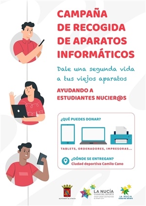 La Nucia Cartel Campaña Donación Aparatos Electricos 2020