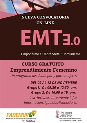 Imagen del Cartel del Curso Online Emprendimiento Femenino