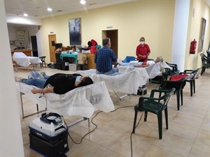 37 fueron aptas para la donación de sangre