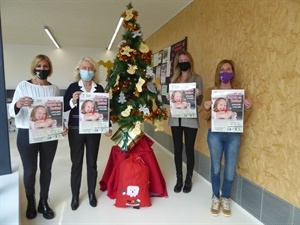 Las concejalas nucieras Mª Jesús Jumilla, Beatriz Pérez Hiickman, Jessica Gommans y Gemma Márquez en la presentación de la campaña