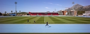 Vista General de la pista de atletismo de La Nucía