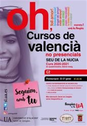 Cartel del Curs C2 Valencià de la Seu de La Nucái