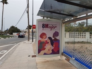 Esta campaña pretende dar visibilidad al "Día Internacional de la Mujer" en todo el término municipal