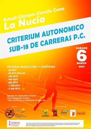 Cartel de la competición del próximo sábado en Estadi Olímpic