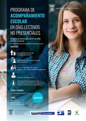 Cartel del programa de Acompañamiento Escolar