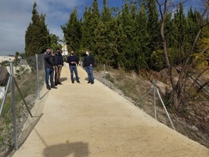 José Ballester, Jefe Serv. Técnicos, Pepe Cano, concejal de Servicios Técnicos, Miguel A. Ivorra, concejal Urbanismo y Bernabé Cano, alcalde de La Nucía