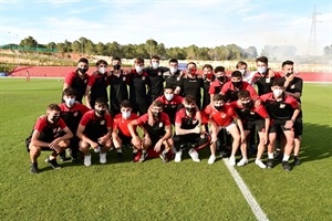 El ascenso del juvenil se celebró por la tarde en el Estadi Olímpic,