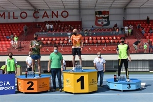 Podium masculino del Cross 10 KM